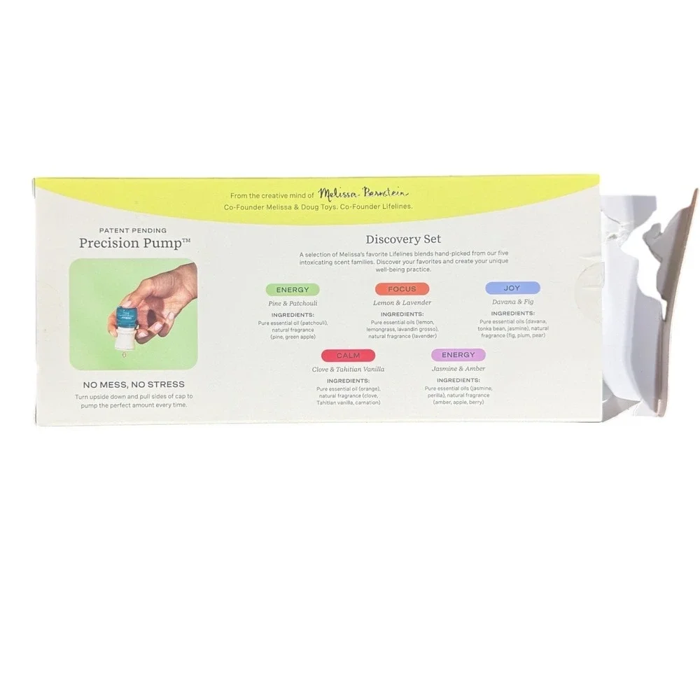 Lifelines Essential Oil Blends Discovery Set open box unused oils